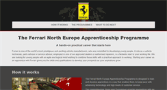 Desktop Screenshot of ferrari-apprenticetraining.co.uk