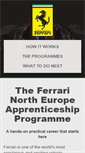 Mobile Screenshot of ferrari-apprenticetraining.co.uk